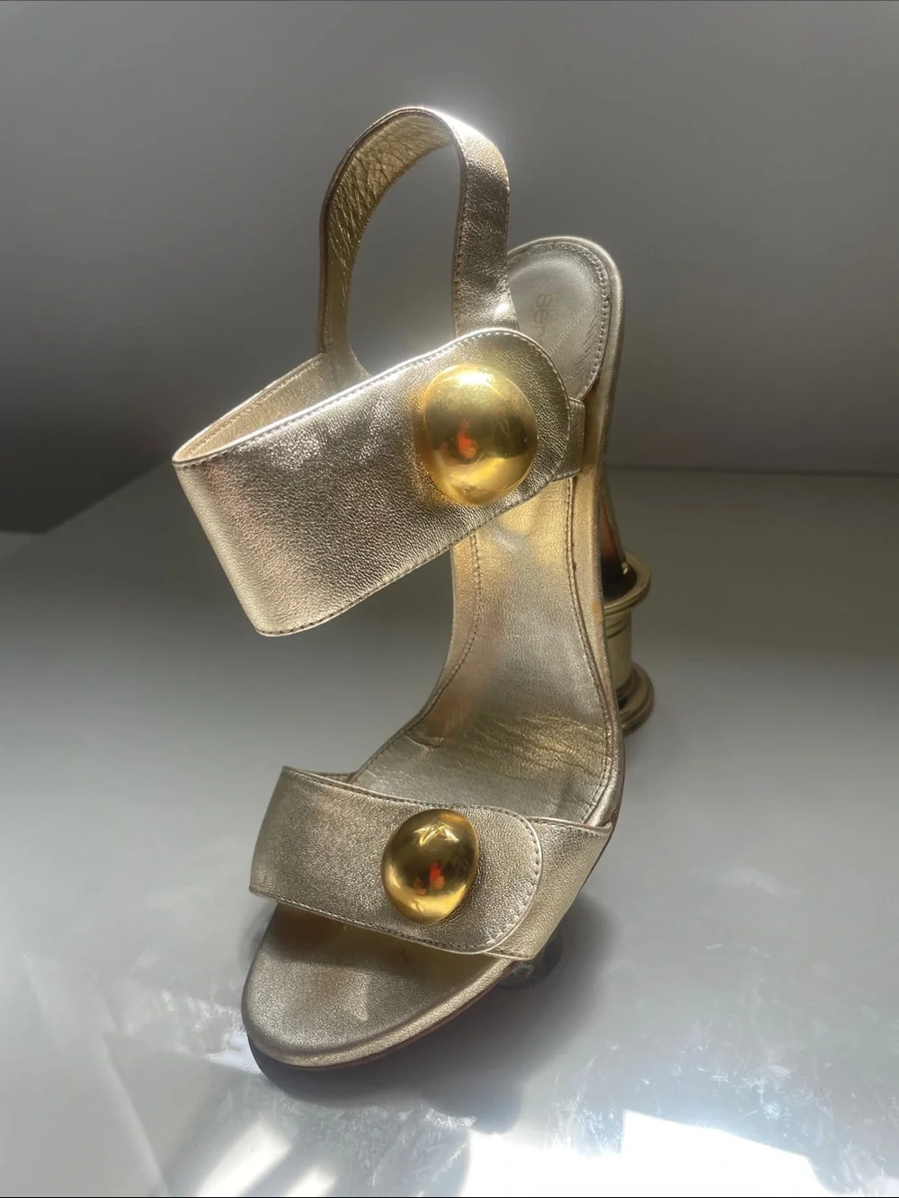 Sergio Rossi chic metallic